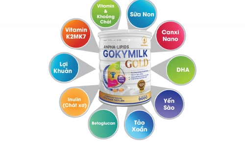 10 đặc điểm nổi bật của sữa non Anpha Lipids Gokymilk Gold